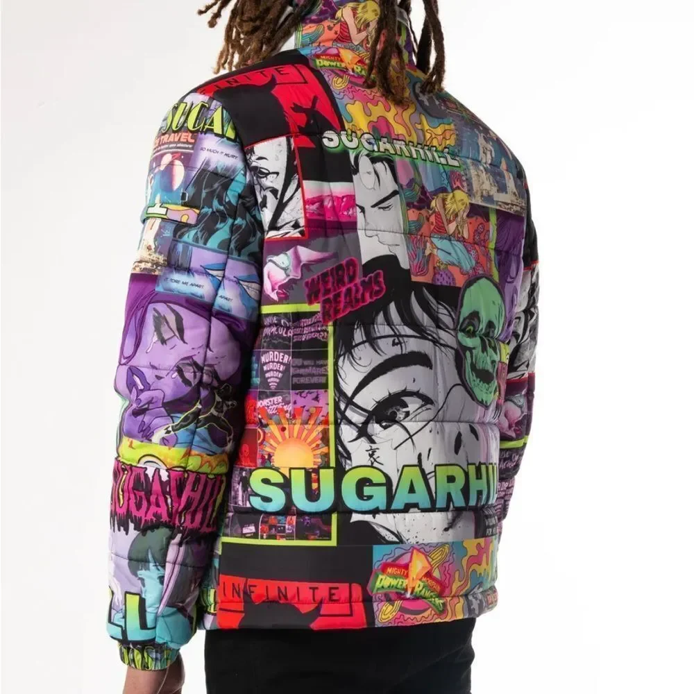 SUGARHILL ANXIETY PUFFER  JACKET, Size Medium